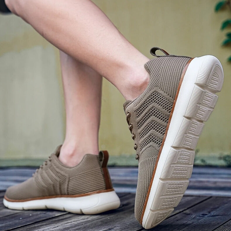 Sneakers uomo per il tempo libero, flessibili e ammortizzate, per massimo comfort quotidiano.