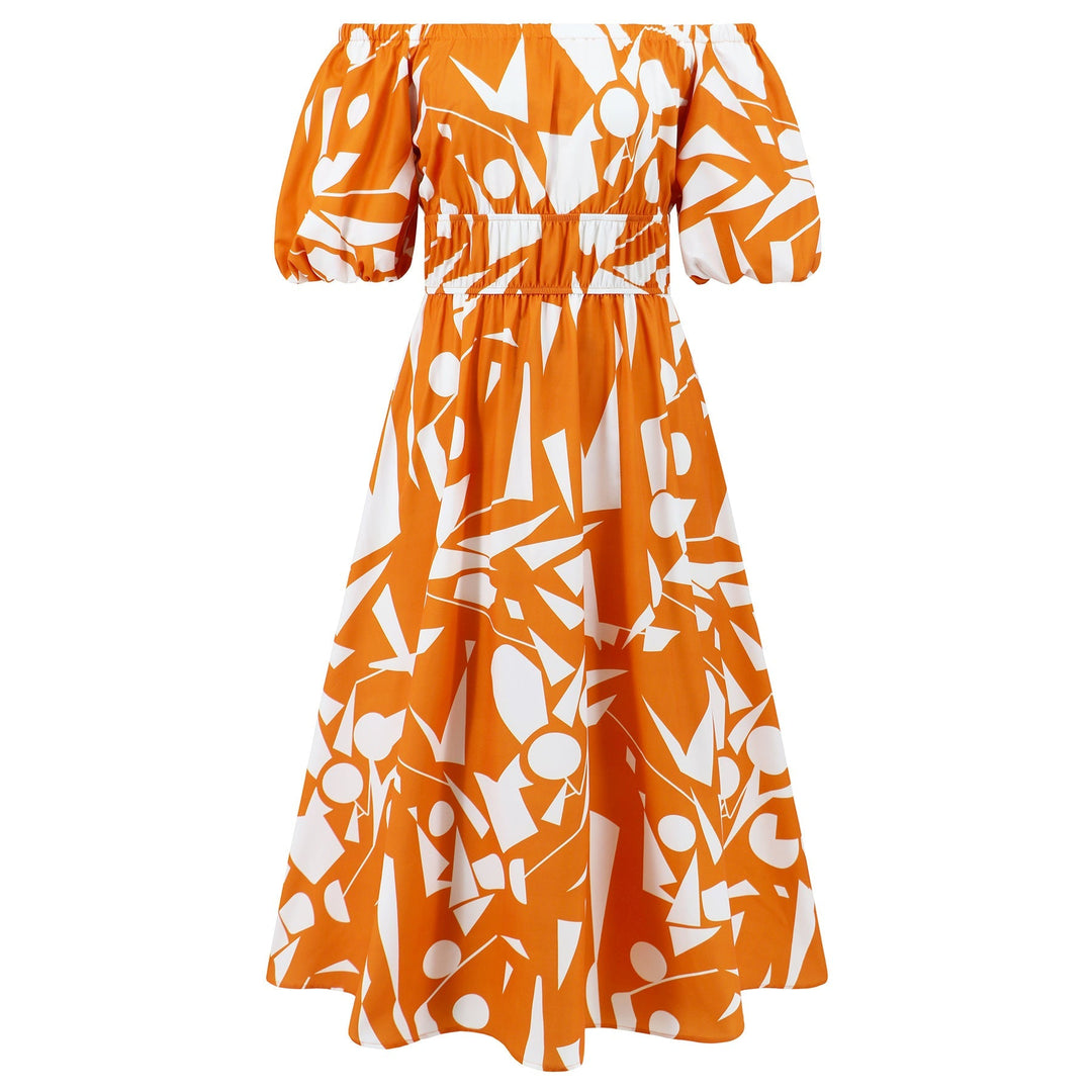 Abito donna midi monospalla plissettato, ideale per eventi serali, feste e occasioni eleganti.