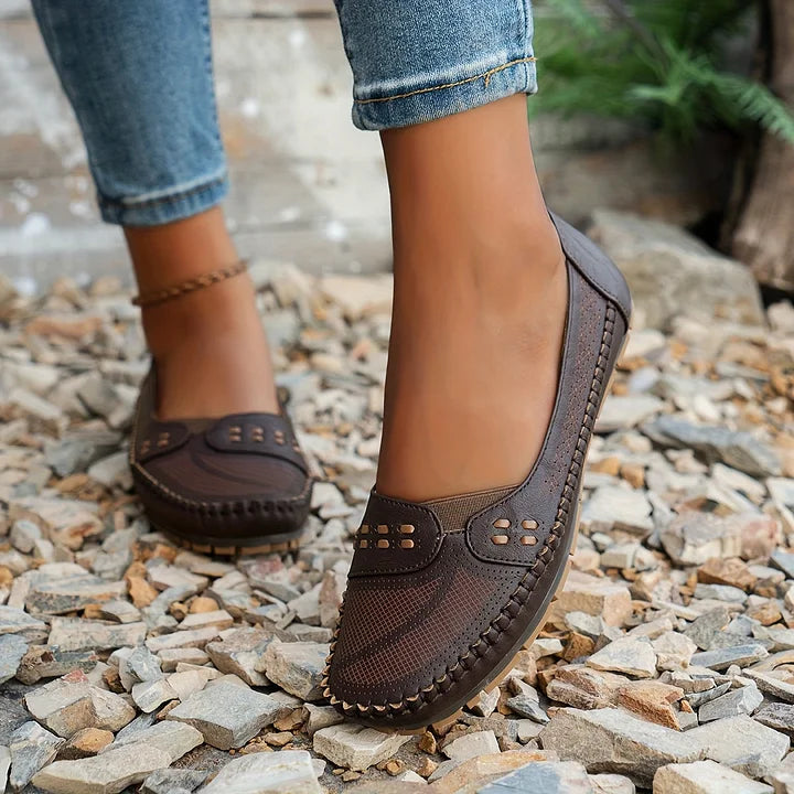 Scarpe ortopediche donna caffè, eleganti per il quotidiano, con un comfort eccezionale e supporto.