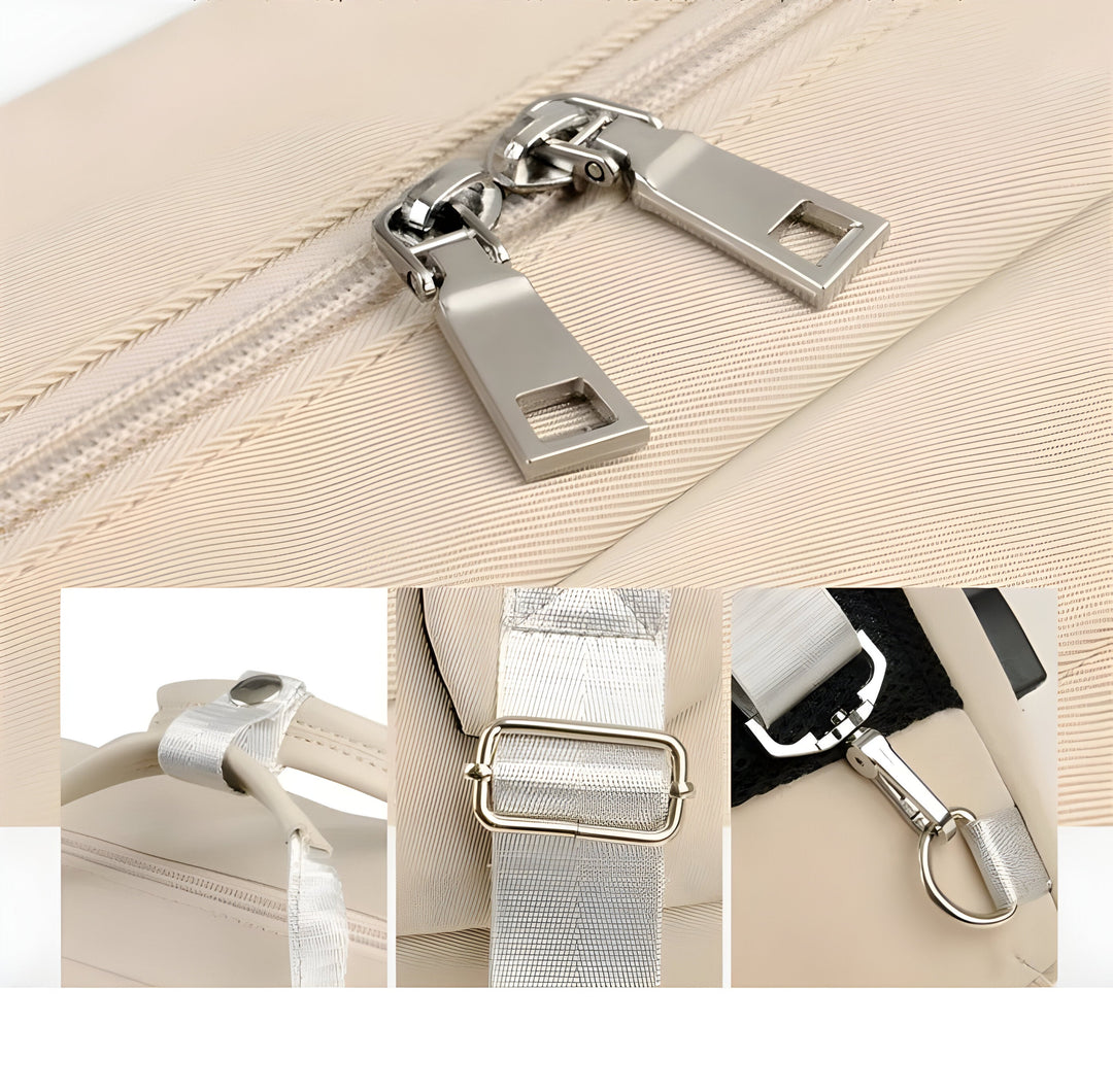 Zaino in tessuto donna, stile minimalista ed elegante, perfetto per ogni outfit.