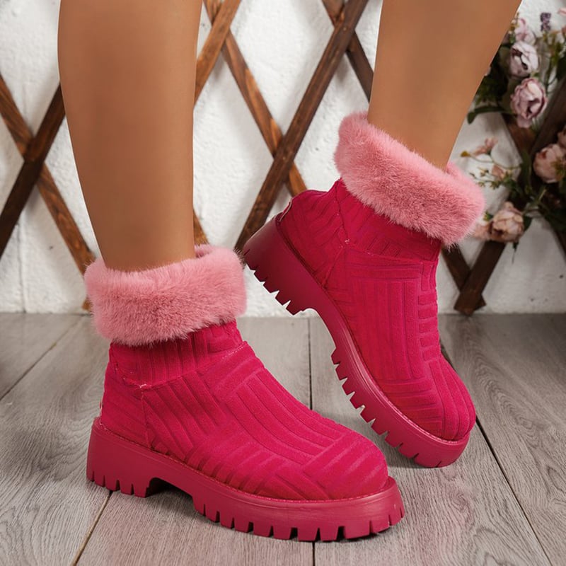 Stivaletti donna invernali slip-on verdi, caldi e comodi. Scarpe alla caviglia per stile e comfort.