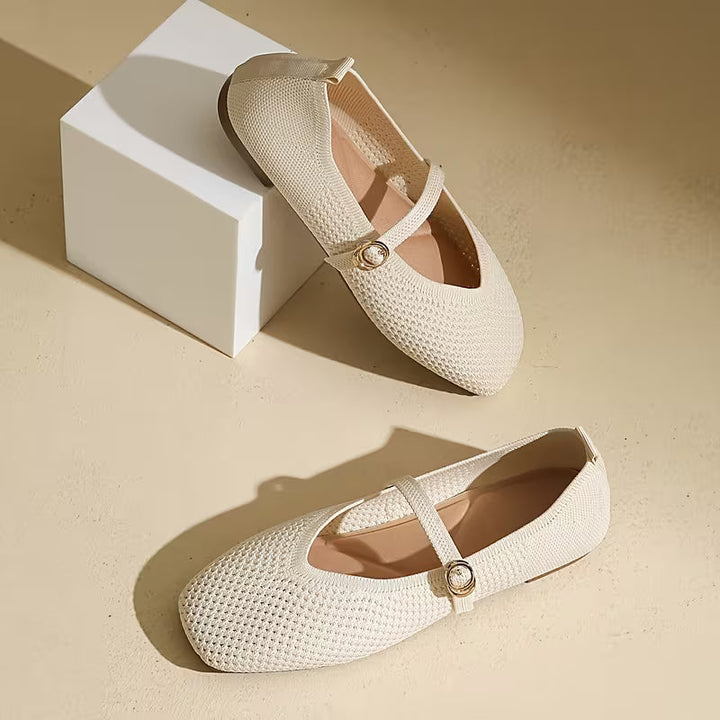 Ballerine Mary Jane nere da donna, scarpe classiche, eleganti e comode per la moda femminile.
