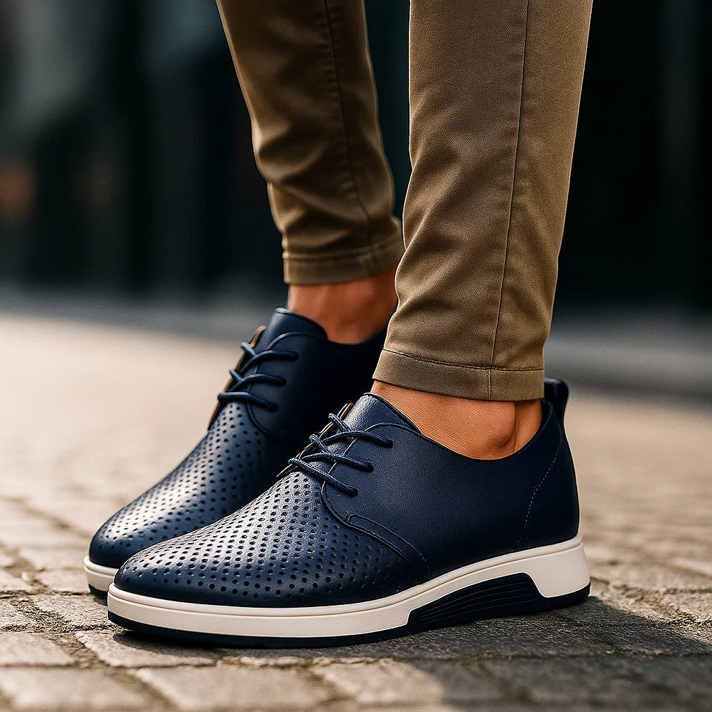 Mocassini uomo slip-on casual-eleganti, suola antiscivolo e design traspirante per comfort tutto il giorno.