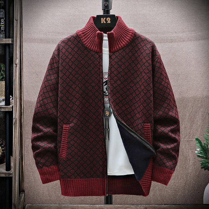 Cappotto uomo a maniche lunghe con zip, ideale come outerwear autunnale/invernale.