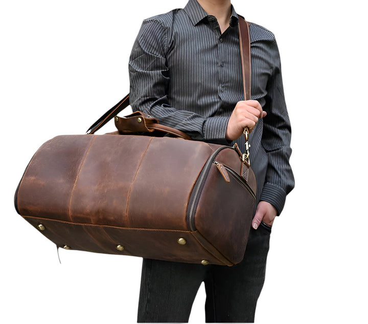 Borsone da viaggio per adulti, design multicolore unisex. Ideale per week-end, con tracolla e doppi manici.
