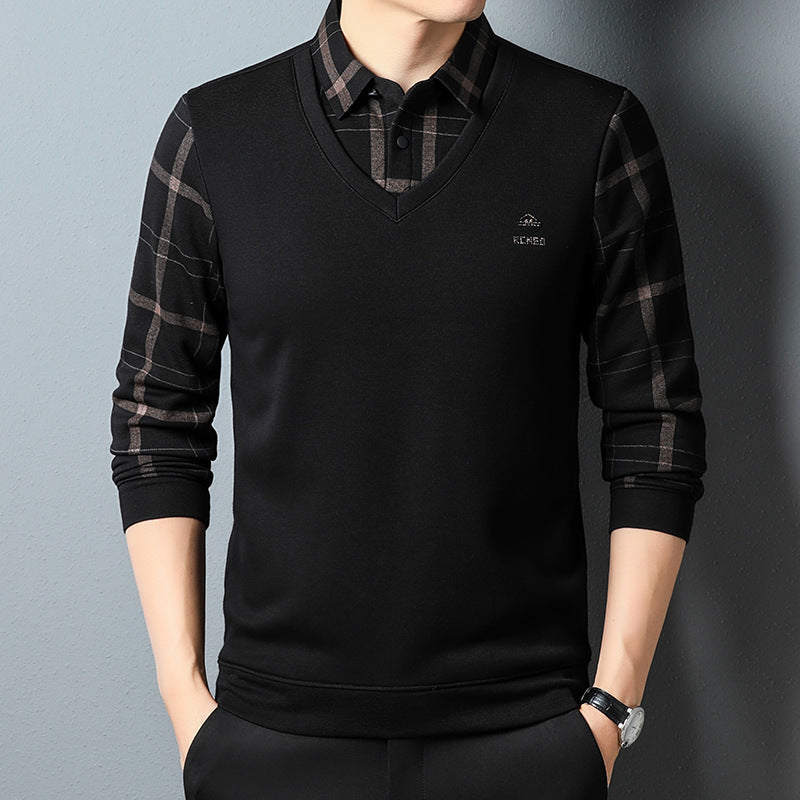 Maglia termica uomo invernale a maniche lunghe, con collo. Strato base per calore e comfort sportivo o casual.