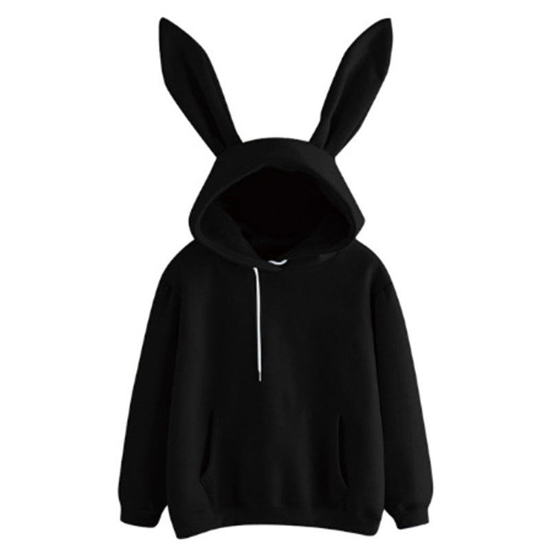 Pullover donna con cappuccio, elegante stampa, per un comfort casual in primavera e autunno.