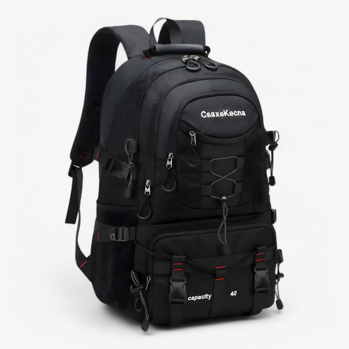Zaino da viaggio e trekking 40L, design unisex per escursionismo e uso pratico in ogni avventura outdoor.