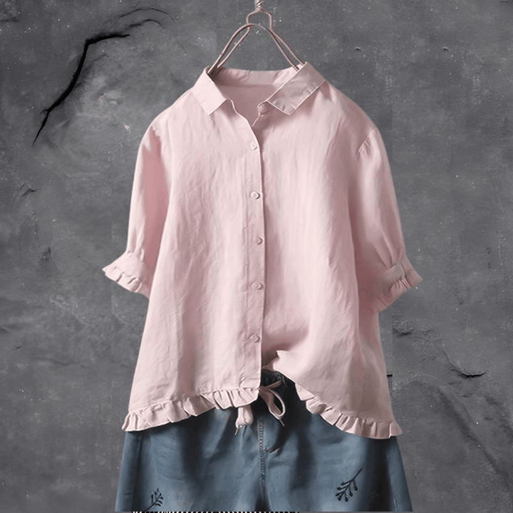 Blusa donna raffinata, ideale per look casual chic o outfit da lavoro. Stile e comfort garantiti.