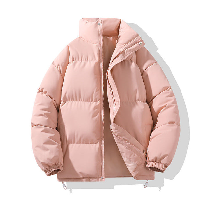 Giacca invernale da donna, puffer oversize. Stile casual e caldo, ideale per affrontare il freddo con moda e praticità. Colletto alto.