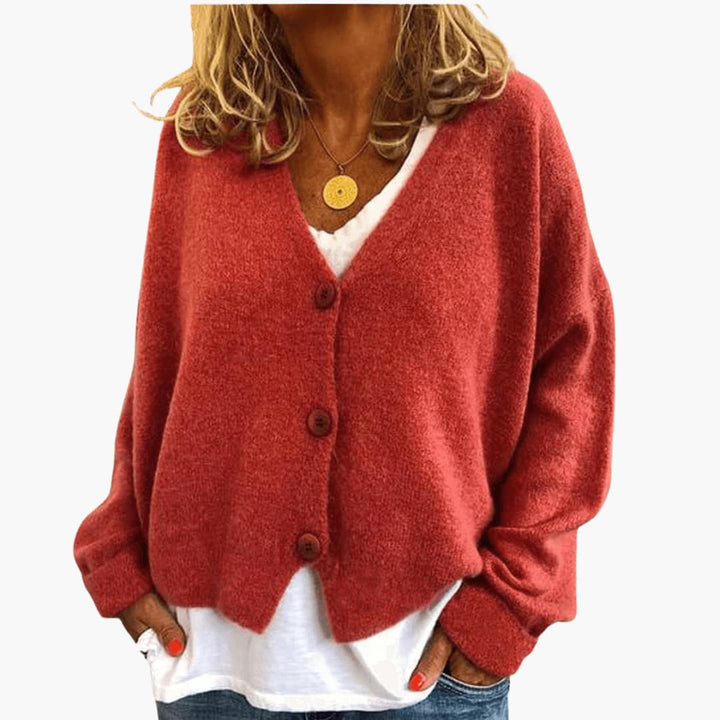 Comfort e stile: cardigan donna casual con bottoni, perfetto per le tue giornate.