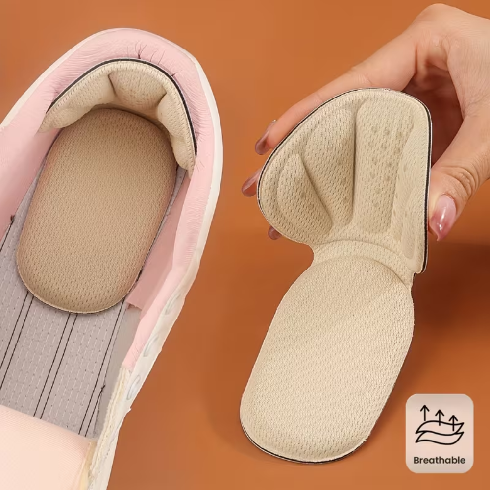 Cuscinetti salvatacco adesivi unisex per scarpe, offrono comfort e protezione antisfregamento.