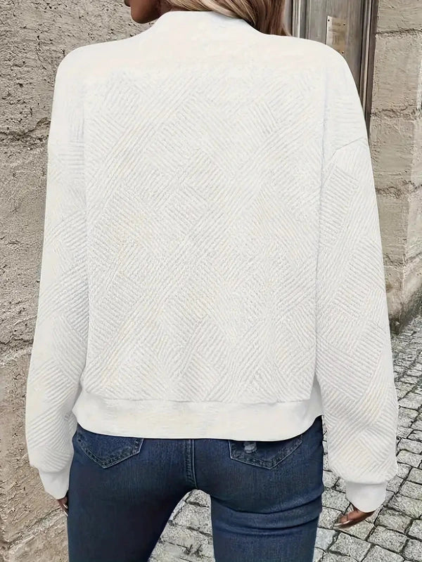 Soprabito donna leggero tipo bomber, versatile e comodo, con zip, per look moderno e quotidiano.