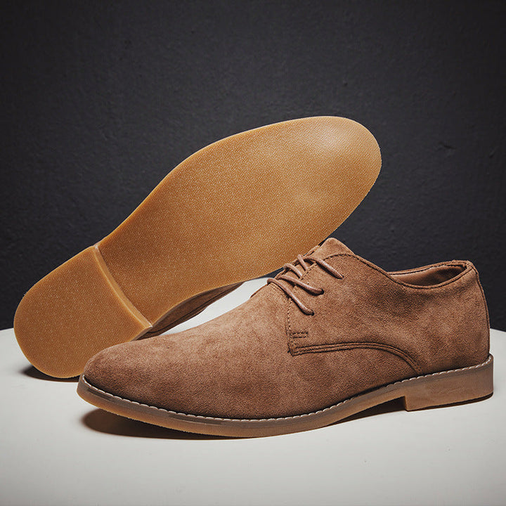 Scarpe eleganti casual da uomo con lacci, perfette per look business casual e stile britannico. Comfort e versatilità.
