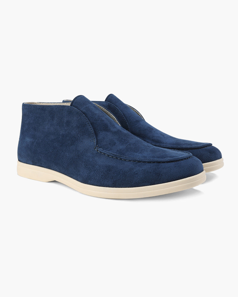 Mocassini uomo stile raffinato, scarpe eleganti con cuciture a vista per comfort tutto l'anno.