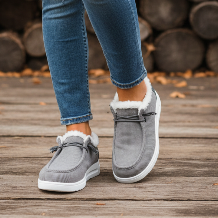 Stivali invernali donna antiscivolo, slip-on veloci da indossare, con interno caldo, stile versatile per l'inverno.