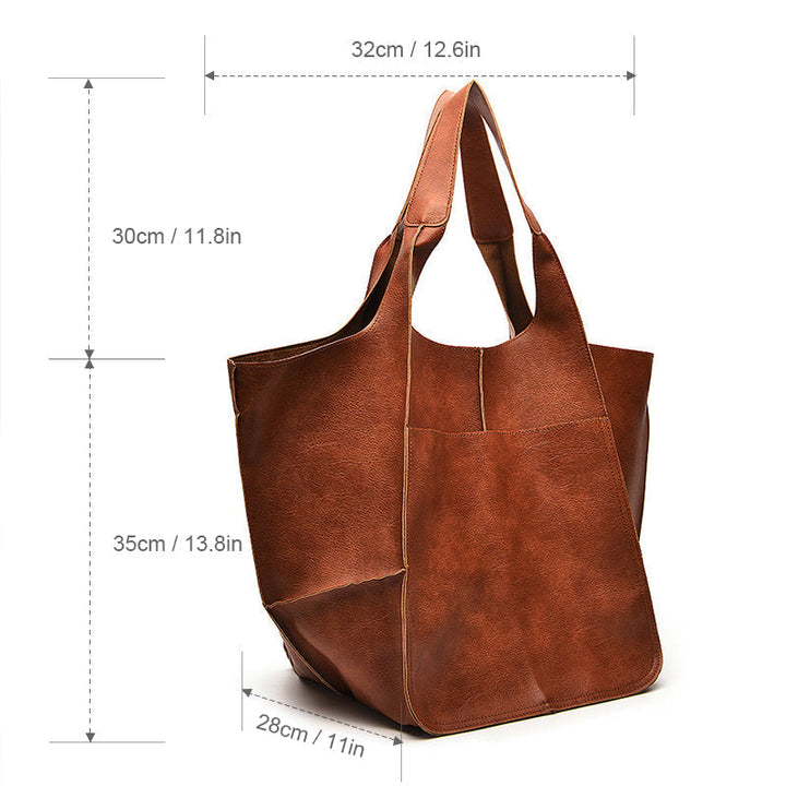 Borsa a tracolla vintage da donna con dettagli metallici, un tocco di raffinatezza.