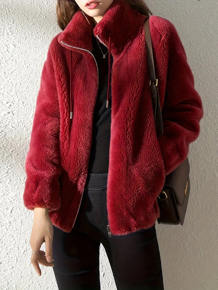 Pile donna, giacca calda e versatile. Ideale come capospalla confortevole per l'inverno casual. Morbidezza.