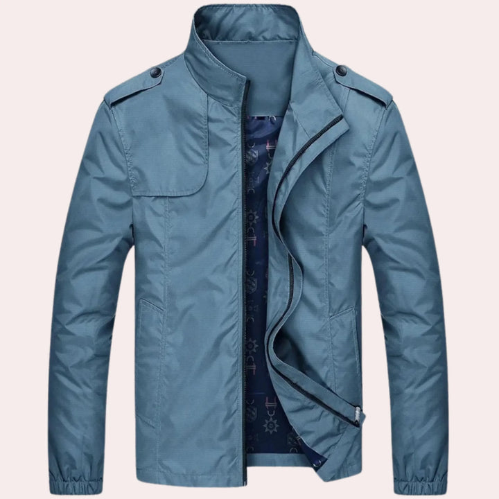 Giacca antivento da uomo leggera, casual e versatile, perfetta per primavera e autunno.