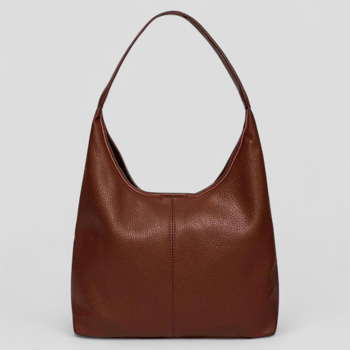 Borsa hobo a spalla sintetica per donna, con design pulito, ideale per look casual chic.