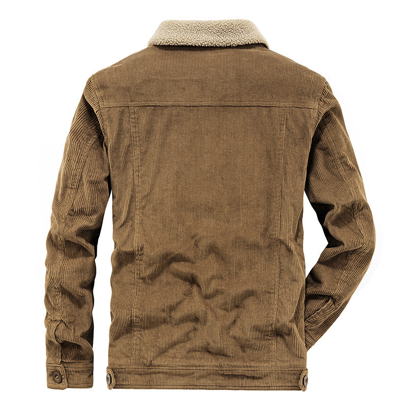 Comoda giacca uomo invernale casual, calda e alla moda, con pratiche tasche laterali per autunno/inverno.