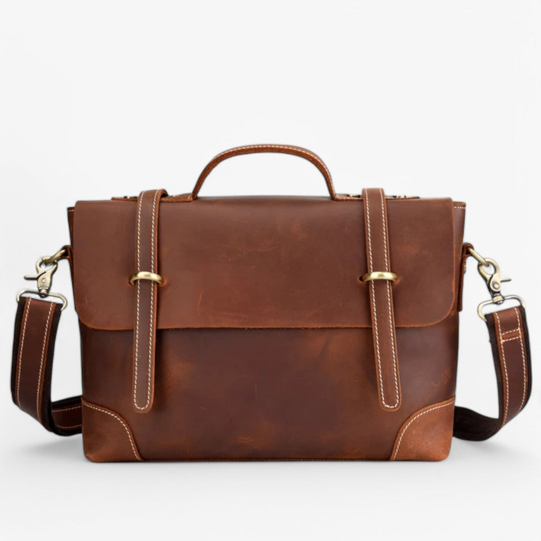 Borsa donna marrone versatile con tracolla e manici, perfetta per viaggio, lavoro e uso quotidiano.