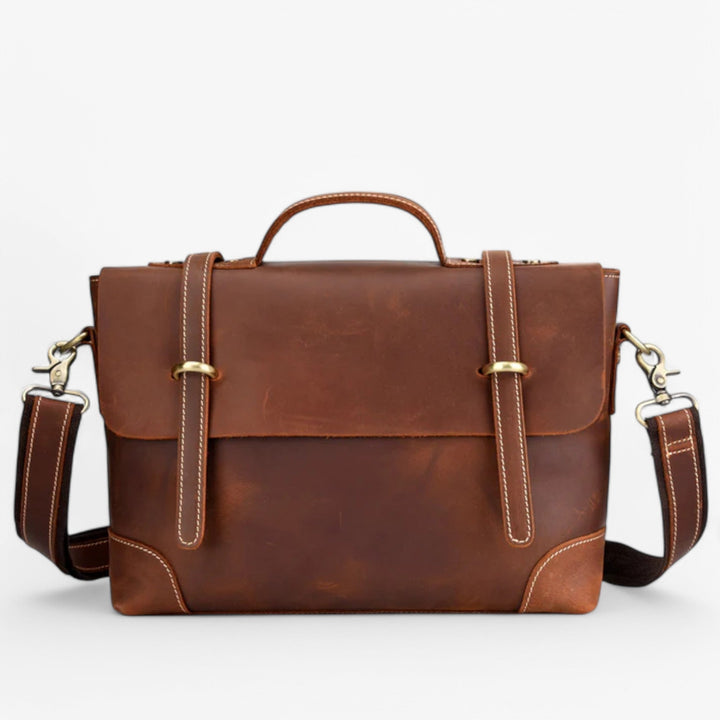 Borsa donna marrone versatile con tracolla e manici, perfetta per viaggio, lavoro e uso quotidiano.