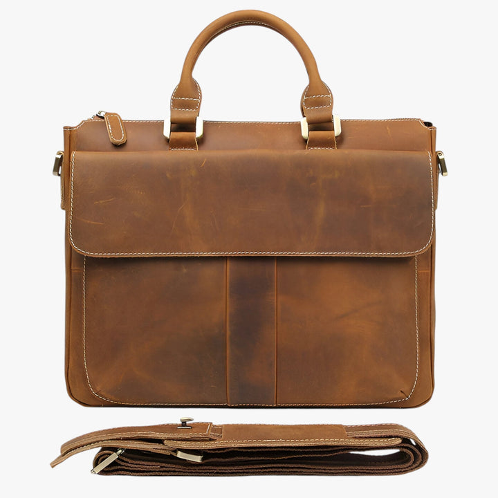 Scomparto imbottito per laptop nella borsa portadocumenti unisex, protegge dispositivi in viaggio e lavoro.