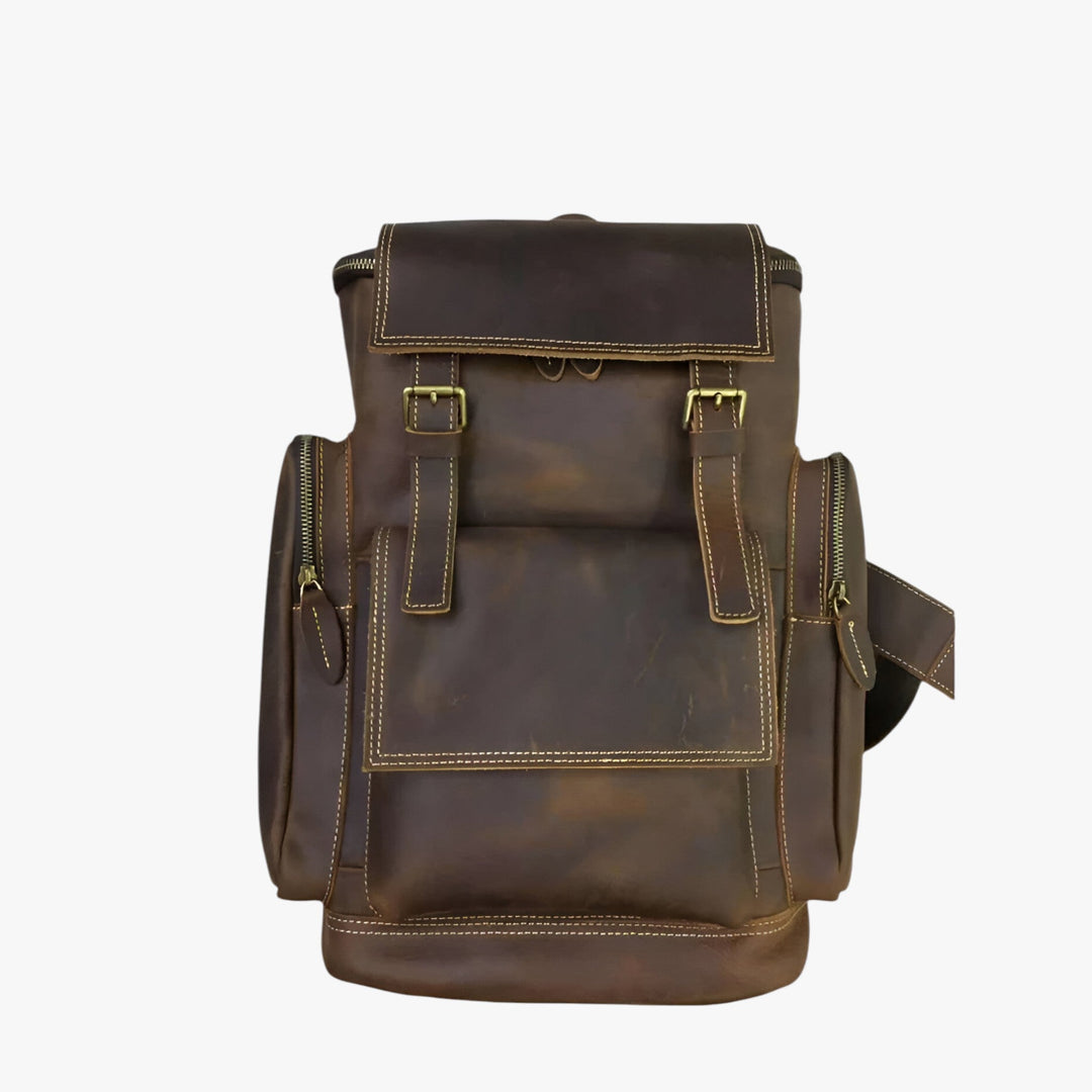 Zaino da uomo regolabile con patta, perfetto per avventure e vita quotidiana. Borsa uomo pratica e resistente.