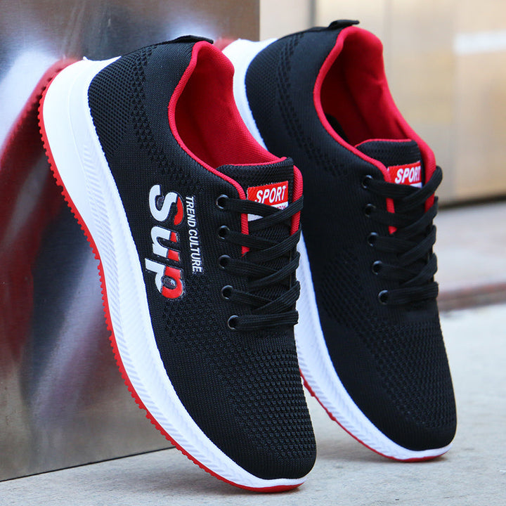 Scarpe comfort uomo da running, colore grigio/nero, con lacci resistenti e supporto affidabile.