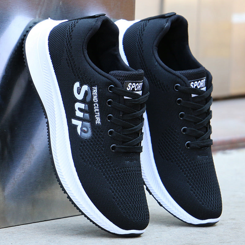 Scarpe da running uomo grigio/nero con lacci, massimo comfort per la corsa e l'attività sportiva.