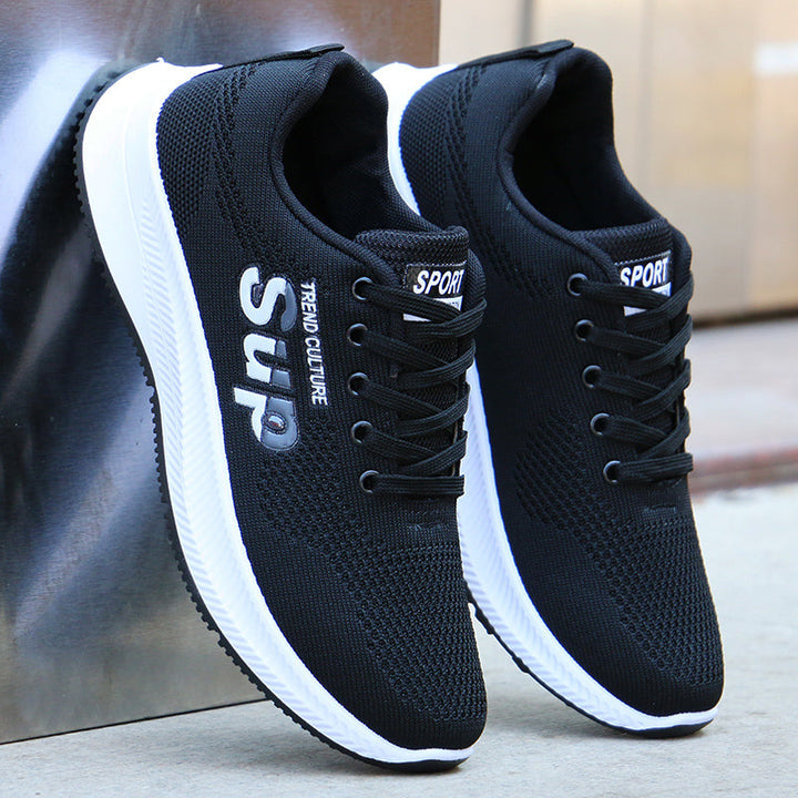 Scarpe da running uomo grigio/nero con lacci, massimo comfort per la corsa e l'attività sportiva.
