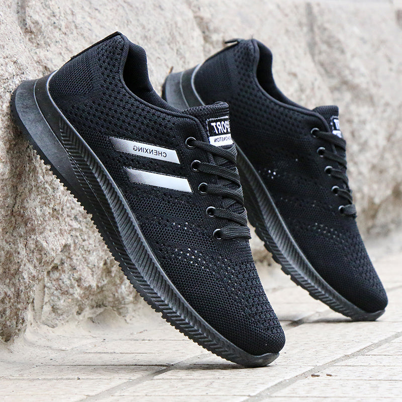 Scarpe sportive da running uomo, grigio/nero, leggere e traspiranti, per massima agilità e trazione.