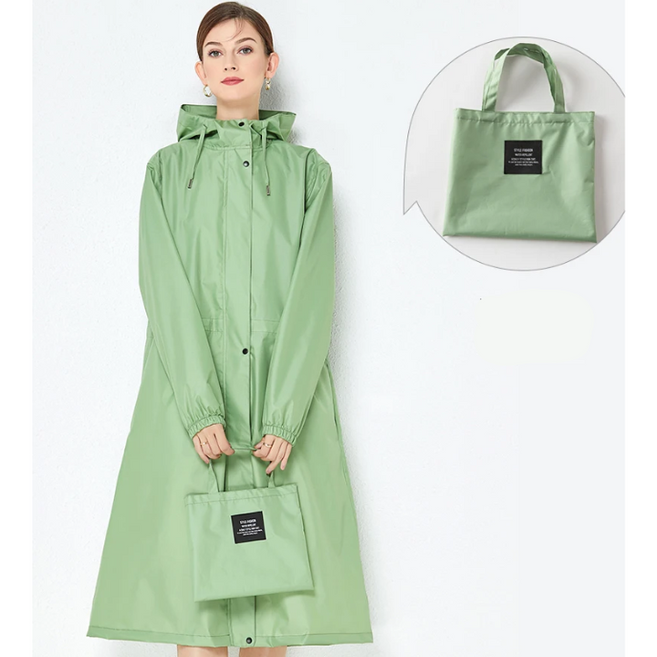Giacca primavera donna lunga, resistente all'acqua e leggera, per un comfort ottimale.