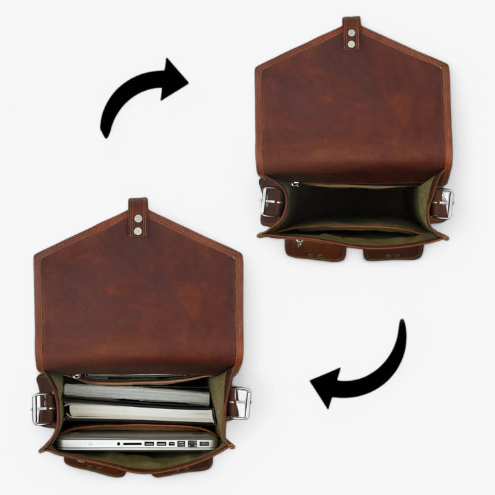 Borsa donna nera convertibile posata su sfondo elegante, accessorio moda versatile e di tendenza.