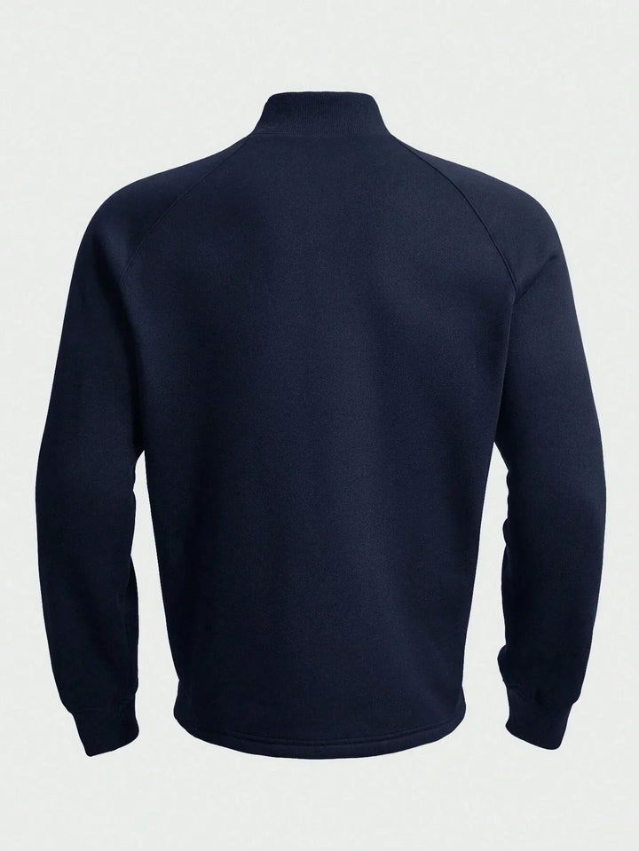 Maglione mezza zip uomo, collo alto, perfetto per uno stile versatile e moda casual.