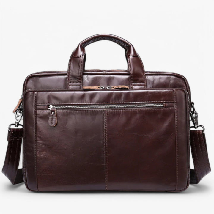 Borsa portadocumenti da viaggio unisex con tracolla, organizer interno per uso quotidiano.