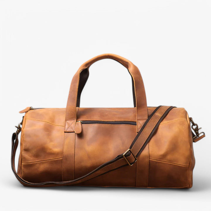 Elegante borsone da viaggio nero per donna, ottimo come bagaglio a mano per weekend.
