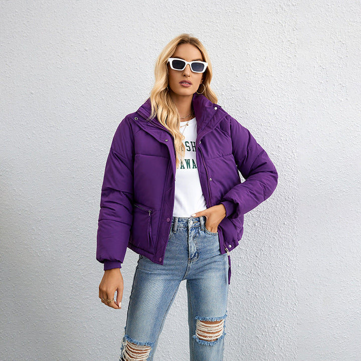 Giacca donna con cerniera frontale, versatile per un look ampio e alla moda ogni giorno.