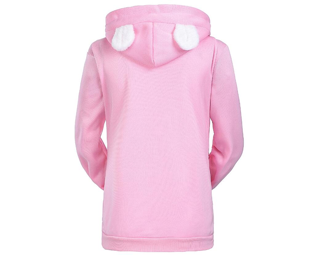 Felpa donna con cappuccio e stampa gatto, una maglia versatile per ogni guardaroba casual e confortevole.