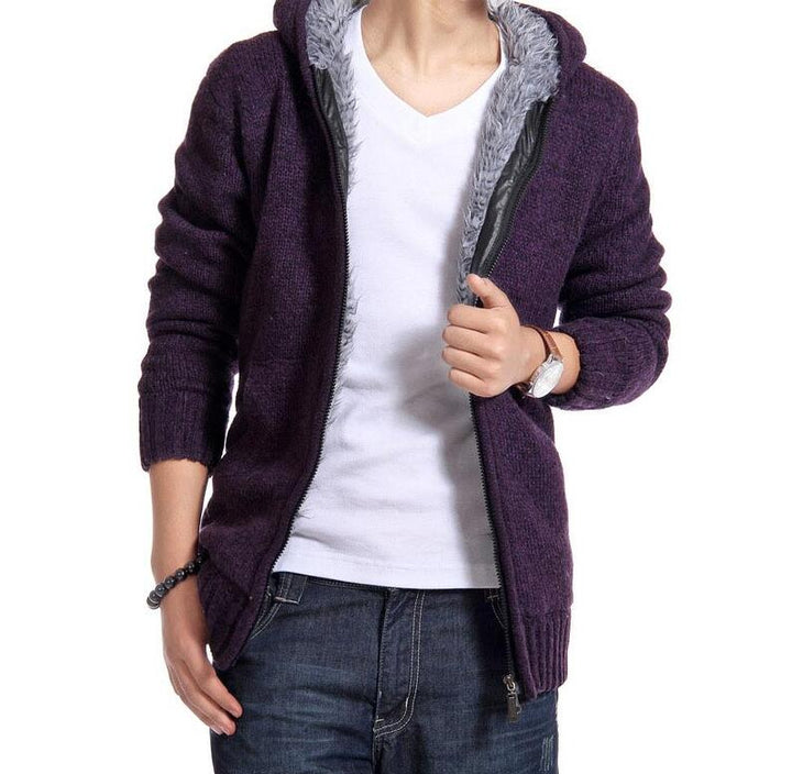 Giacca calda uomo per l'inverno, confortevole e di design per il clima freddo.