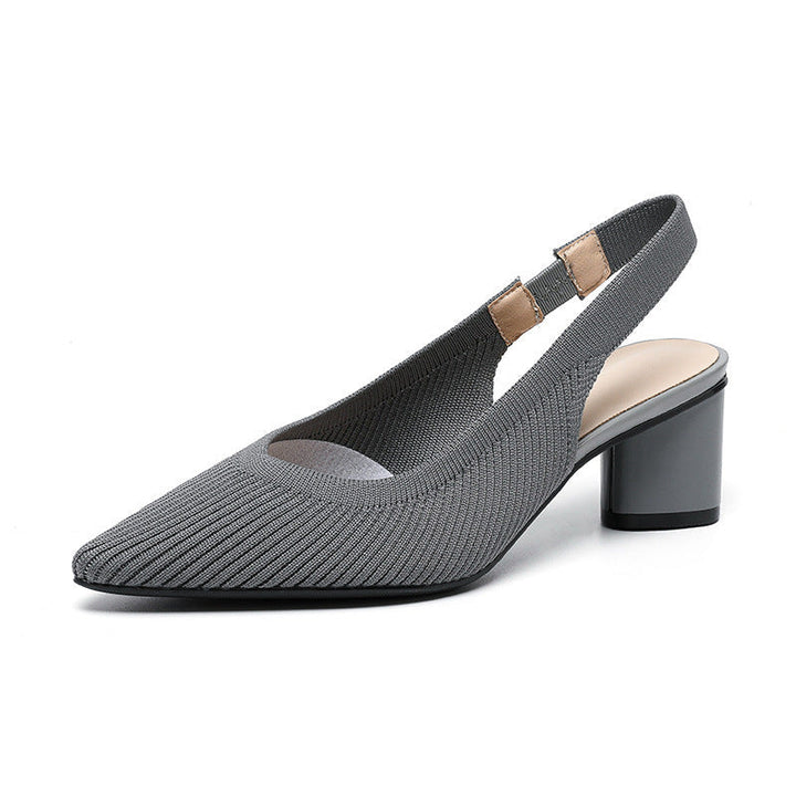 Décolleté a punta da donna con tacco stabile, perfette per un look serale sofisticato e alla moda.