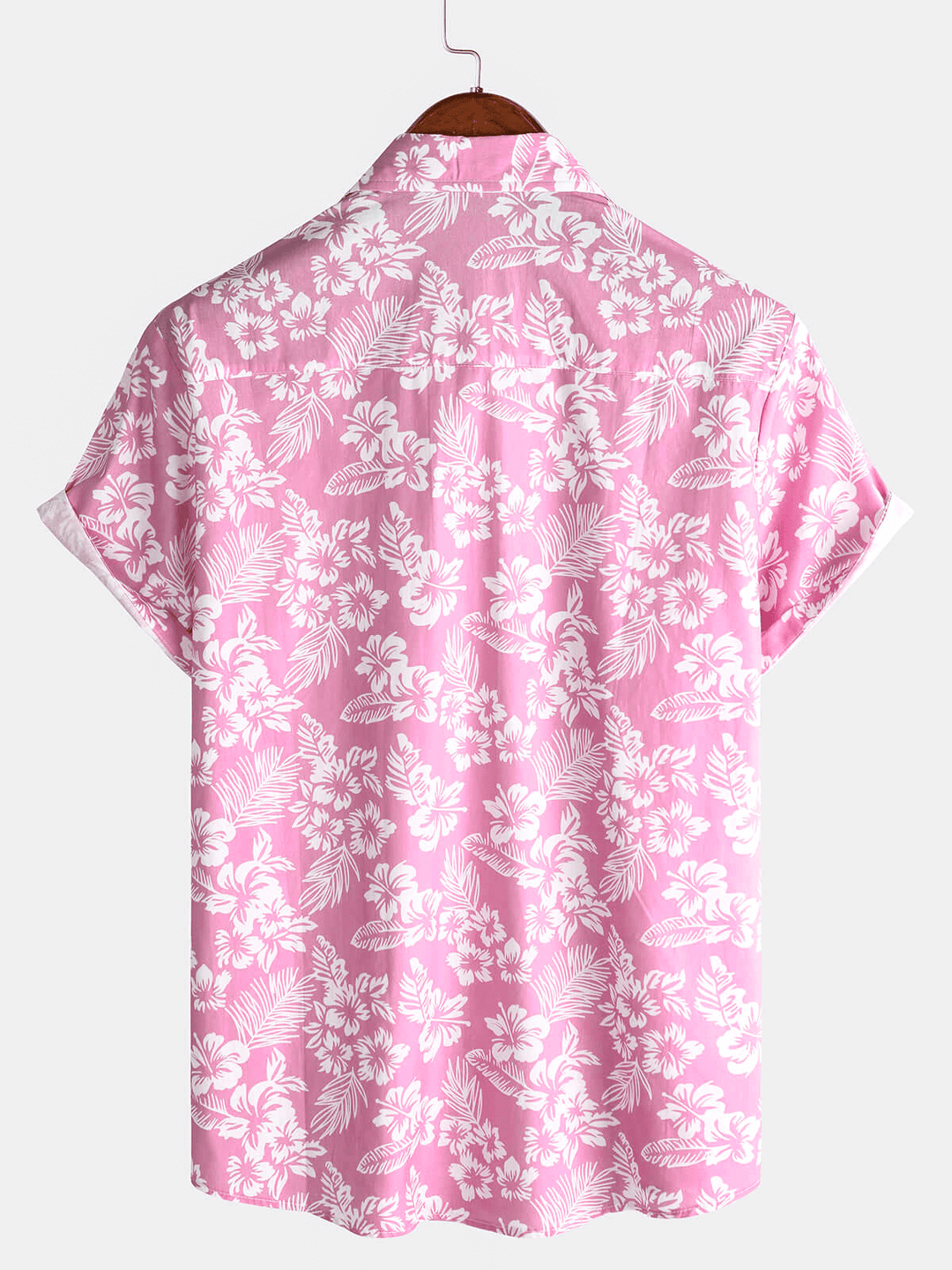 Camicia estiva floreale da uomo, hawaiana, a maniche corte per un look vacanziero.