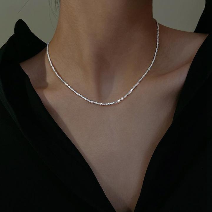 Set collane donna in argento 925, gioielli ipoallergenici per un tocco di eleganza minimalista.