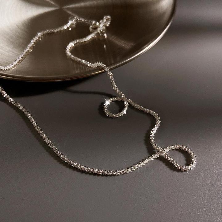 Collane in argento 925 per donna, set gioielli minimalisti lussuosi e versatili, perfetti come regalo.