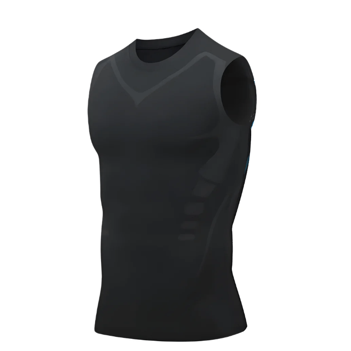Canotta snellente uomo a compressione, intimo modellante per silhouette definita e supporto durante sport e fitness.