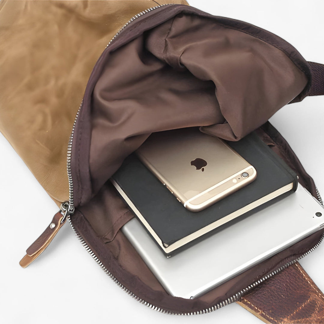 Borsa monospalla multicolore con scomparti per un'ottima organizzazione, accessorio unisex versatile.