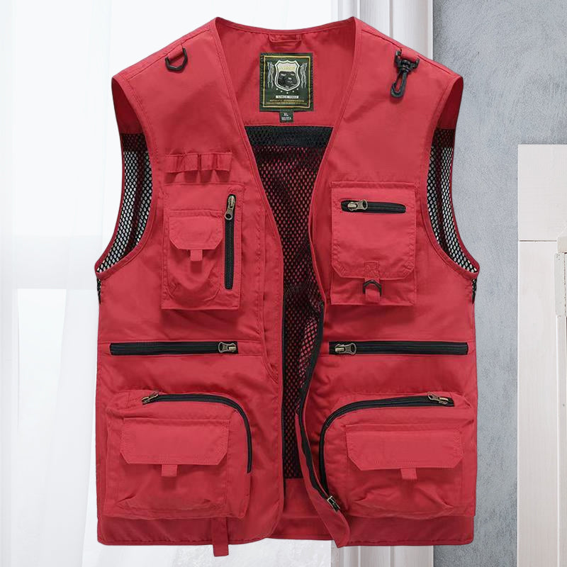 Gilet uomo estivo ultra-leggero e super traspirante, ottimo per le giornate calde di pesca.