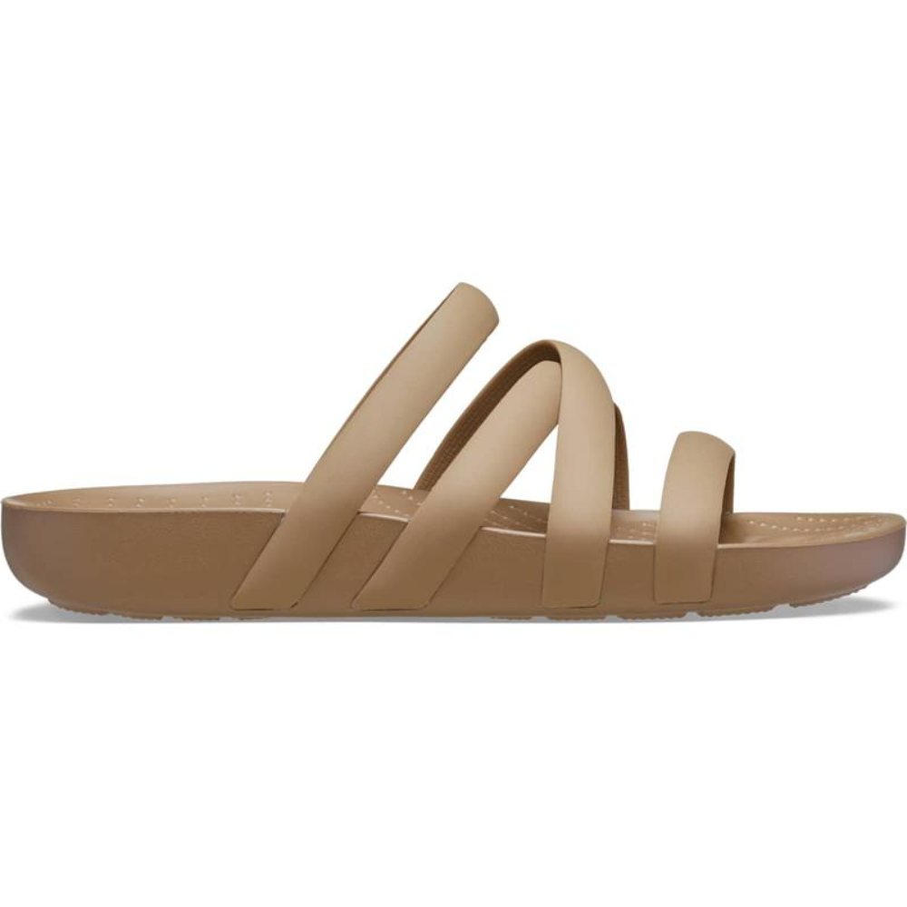 Sandali donna Splash Strappy kaki. Comodi sandali piatti estivi, perfetti per un look casual e versatile.