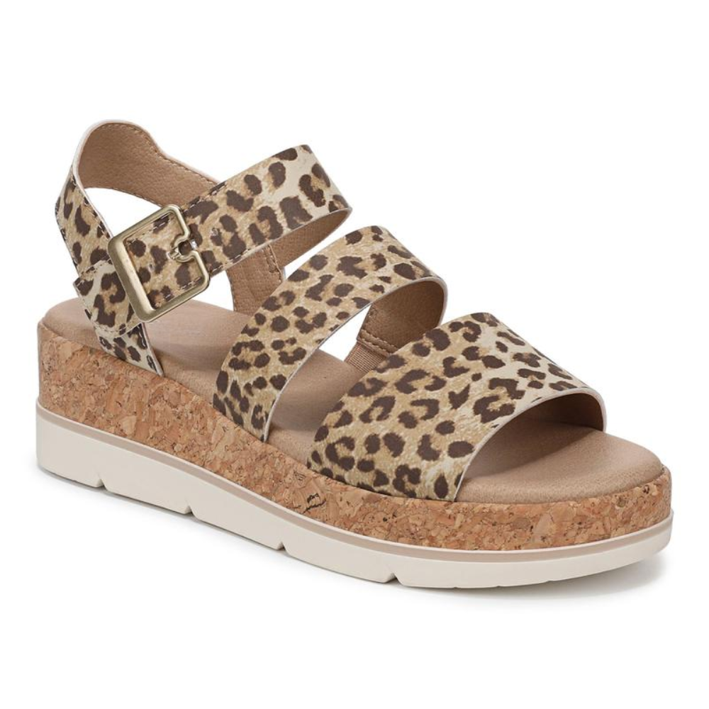 Sandali donna leopardati eleganti e confortevoli, perfetti per l'estate e la moda casual chic.